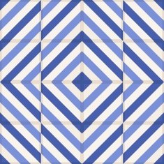 Gorgeous seamless pattern from Moroccan tiles ornaments of blue stripes N2