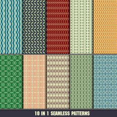 collection of fabric seamless patterns for making wallpapers