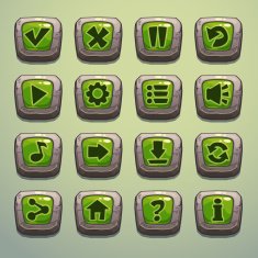 Stone buttons