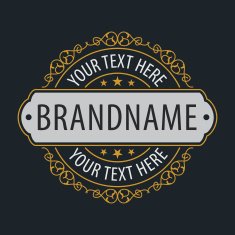 premium monogram Flourishes calligraphic logo template elegant l N7
