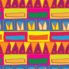 Seamless geometric colorful pattern