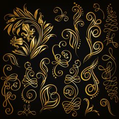 Vector set of floral elements N3