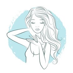 Vector beautiful girl N2