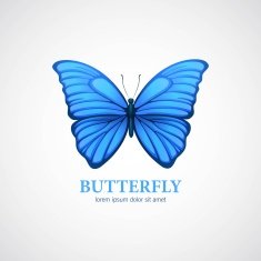 Butterfly vector logo design template