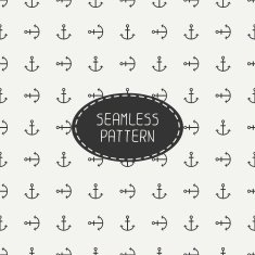 Geometric line vector seamless pattern with hipster anchor Wrapping paper N2