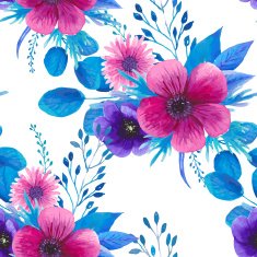 Watercolor seamless floral pattern N10