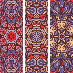 Ethnic tribal banner vector background abstract N2
