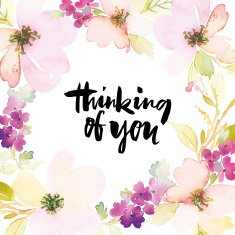 Watercolor greeting card flowers N109
