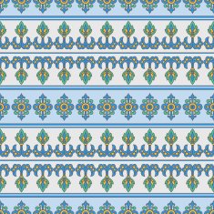 Mediterranean Traditional Floral Decor