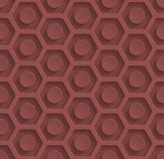 Marsala color vector seamless pattern with 3D effect N31