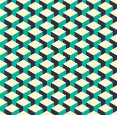 Abstract isometric 3d retro cube pattern background