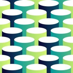 Abstract isometric 3d circle pattern background