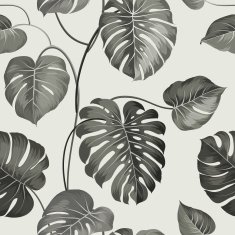 Topical palm leaves N4