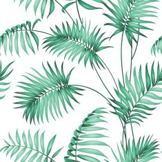 Topical palm leaves N6