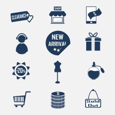 Shopping commercial icon N2