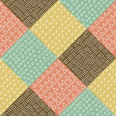 Seamless pattern with hand drawn hipster backgrounds
