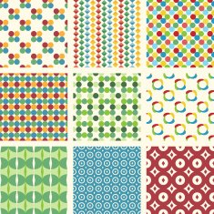 10 seamless patterns set