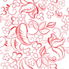 Watercolor floral seamless pattern Vector illustration N8