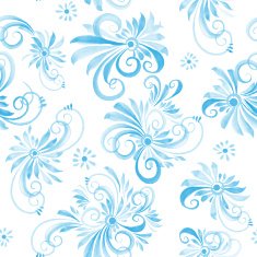 watercolor swirls seamless vector pattern N3