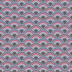 Seamless pattern of abstract waves in japanese style