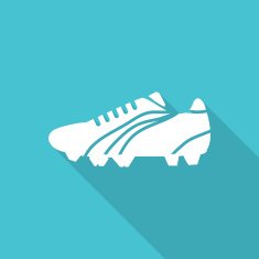 shoes flat icon with long shadow N12