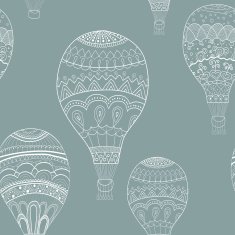 Abstract seamless background with balloons painted by hand Vect N2