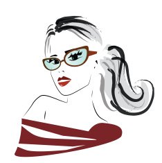Woman with glasses N3