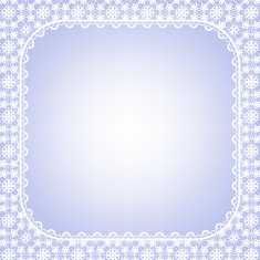 lace frame on blue background N2