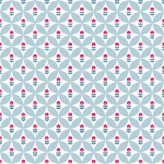 Paper Trendy Flat Flower Seamless Pattern Vector Illustration N24