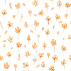 Watercolor floral seamless pattern Vector illustration N9