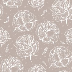 Roses Seamless vector pattern N3