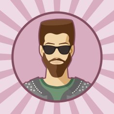 Single vector man avatar N2