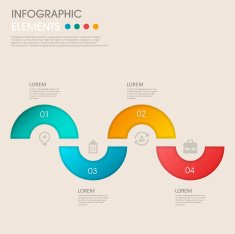 modern vector abstract step lable infographic elements N25