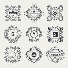 Monogram luxury logo N18