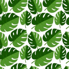 Beautiful seamless tropical jungle floral graphic backg N5