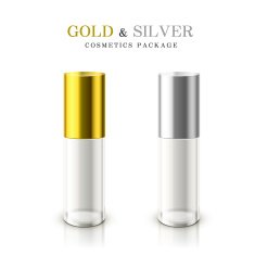 golden and silver cosmetic package N4