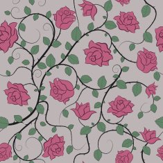 Seamless pattern with roses N23