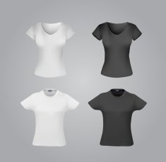 T-shirt template for women N2