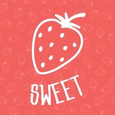 hand drawn seamless strawberry pattern N2
