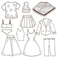 Woman clothing icons N2