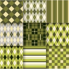 Set of seamless backgrounds with pattern striped chess checkered N7