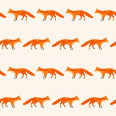 Polygonal abstract fox isolated on cover Seamless pattern geometric background N2