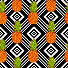 Tropical Pineapples Background N2