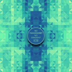Stylish geometric background with turquoise green color tones