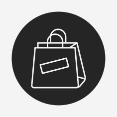 shopping bag line icon N22