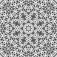 Abstract seamless outline pattern N25