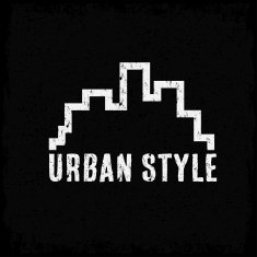 grunge urban style vector design template N2