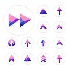 elegant crystal arrows set
