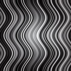 Abstract dark grey stripes waves monochrome background