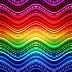 Abstract rainbow stripes waves colorful background